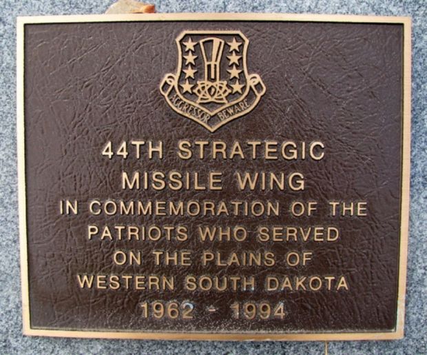 44TH STRATEGIC MISSILE WING MEMORIAL PLAQUE