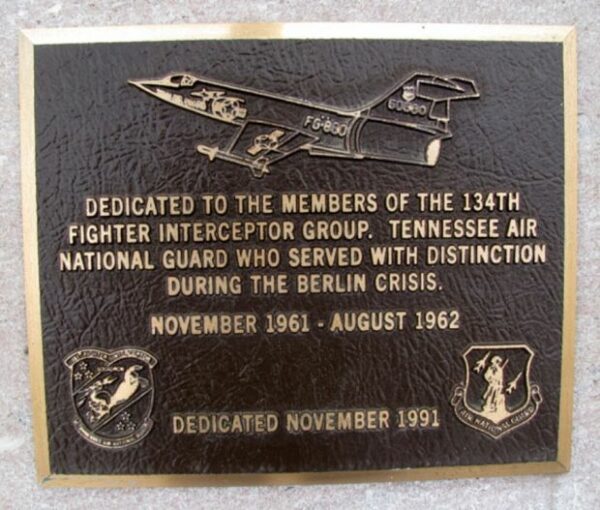134TH FIGHTER INTERCEPTOR GROUP MEMORIAL PLAQUE