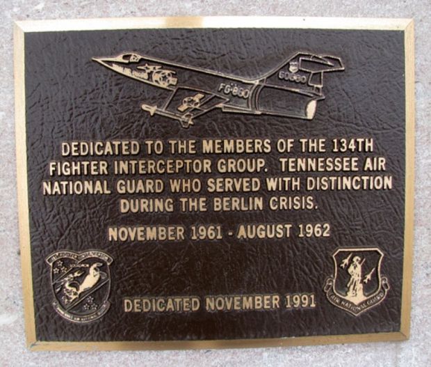 134TH FIGHTER INTERCEPTOR GROUP MEMORIAL PLAQUE