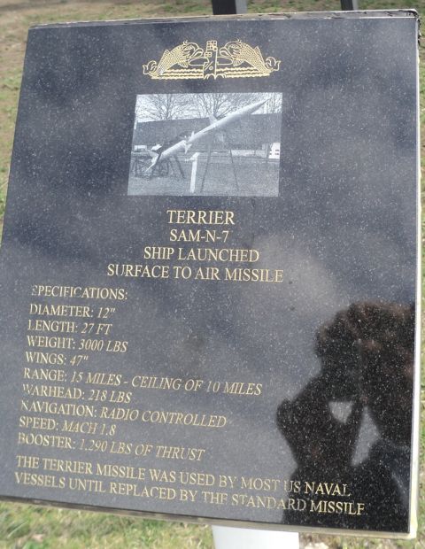 TERRIER SAM-N-7 MISSILE MEMORIAL PLAQUE