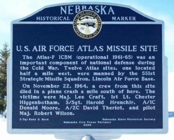 U.S. AIR FORCE ATALS MISSILE SITE MEMORIAL MARKER