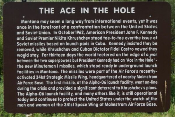 THE ACE IN THE HOLE MEMORIAL MARKER