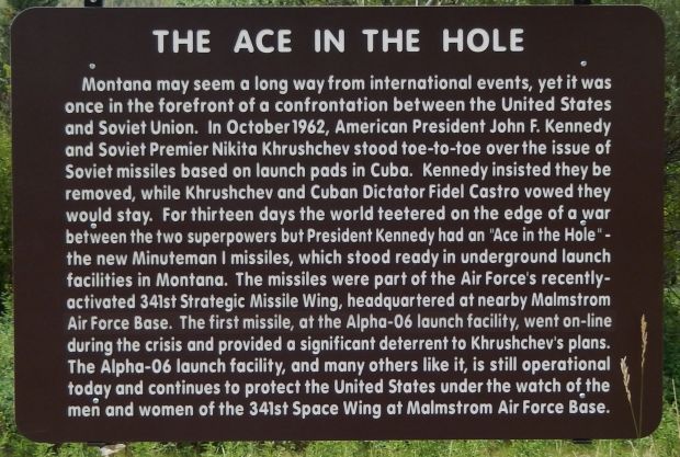 THE ACE IN THE HOLE MEMORIAL MARKER