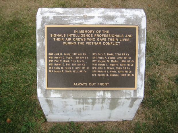 SIGNALS INTELLIGENCE DURING THE VIETNAM CONFLICT MEMORIAL PLAQUE