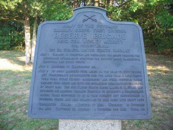 RESERVE BRIGADE FIRST DIVISION CAVALRY CORPS WAR MEMORIAL