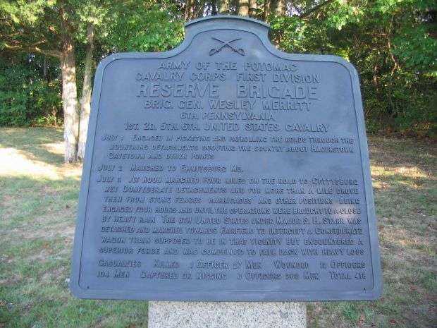 RESERVE BRIGADE FIRST DIVISION CAVALRY CORPS WAR MEMORIAL