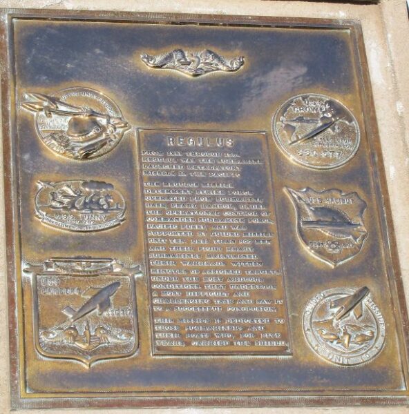 REGULUS MISSILE OF THE PACIFIC MEMORIAL PLAQUE