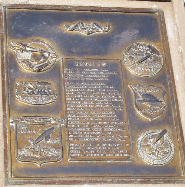 REGULUS MISSILE OF THE PACIFIC MEMORIAL PLAQUE