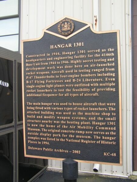 HANGAR 1301 MEMORIAL PLAQUE