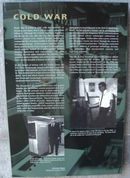 NEW LONDON COLD WAR MEMORIAL PLAQUE