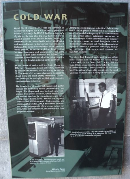 NEW LONDON COLD WAR MEMORIAL PLAQUE