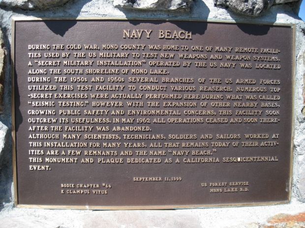 NAVY BEACH MEMORIAL PLAQUE