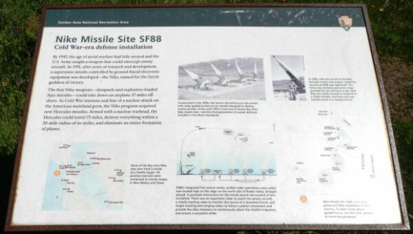 NIKE MISSILE SITE SF88 MEMORIAL PANEL