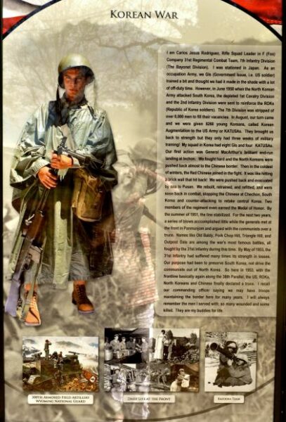 HUNTSVILLE KOREAN WAR MEMORIAL PANEL