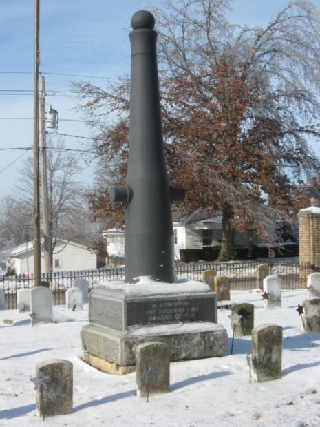 OTTUMWA CEMETERY CIVIL WAR MEMORIAL CANNON
