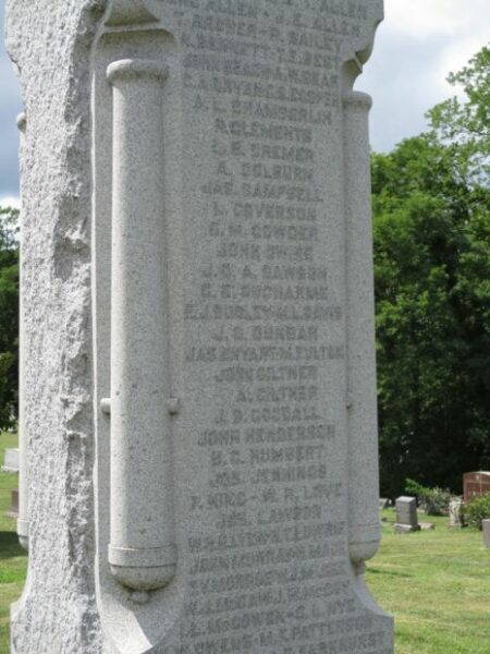 AGENCY CEMETERY CIVIL WAR MEMORIAL STONE B