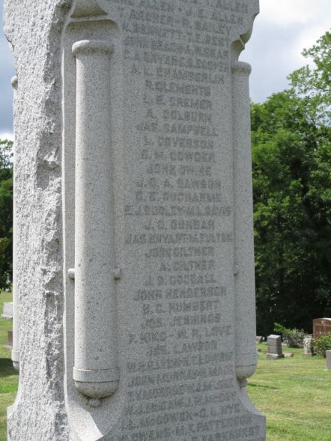 AGENCY CEMETERY CIVIL WAR MEMORIAL STONE B