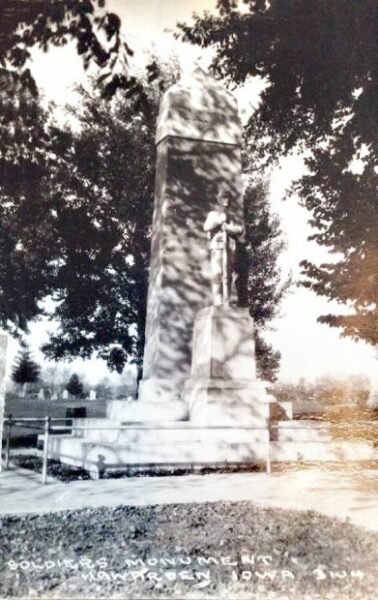 GRACE HILL CEMETERY CIVIL WAR VETERANS MEMORIAL POSTCARD