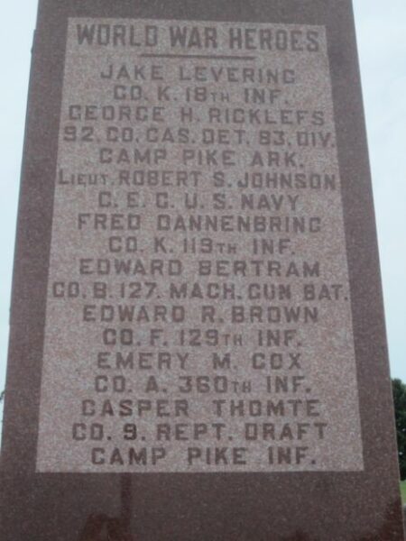 PLEASANT VIEW CEMETERY CIVIL WAR MEMORIAL STONE C