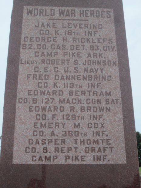 PLEASANT VIEW CEMETERY CIVIL WAR MEMORIAL STONE C