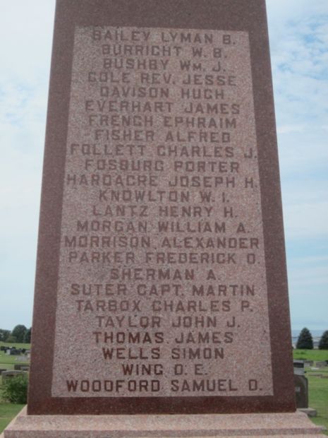 PLEASANT VIEW CEMETERY CIVIL WAR MEMORIAL STONE B