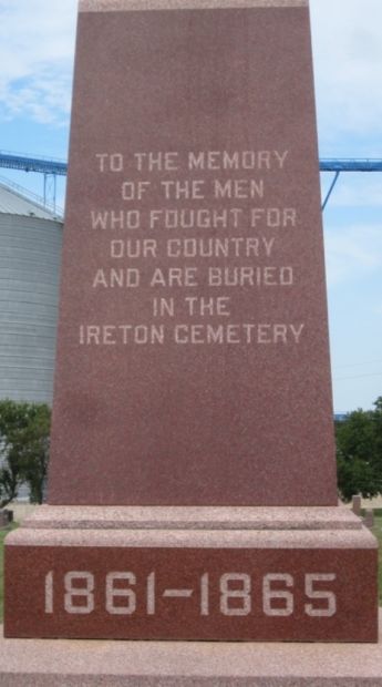 PLEASANT VIEW CEMETERY CIVIL WAR MEMORIAL STONE A