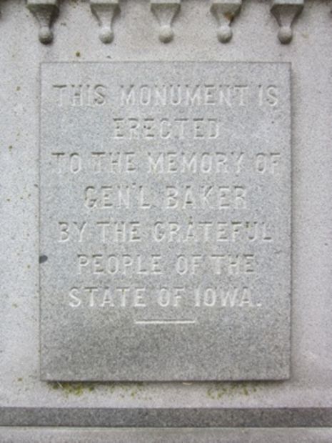 GENERAL NATHANIEL BAKER WAR MEMORIAL STONE D