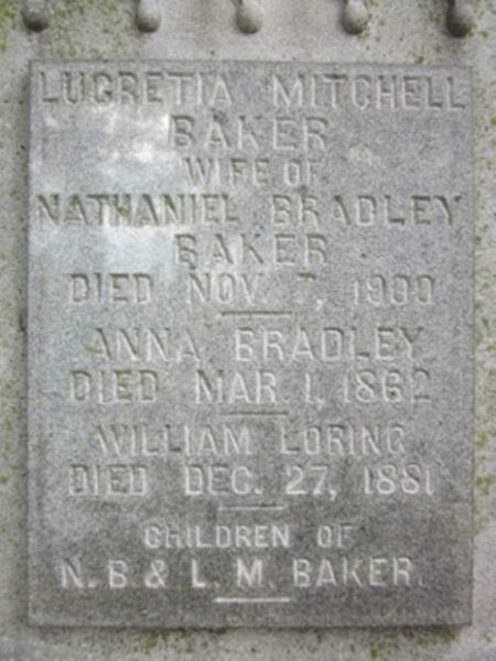 GENERAL NATHANIEL BAKER WAR MEMORIAL STONE C