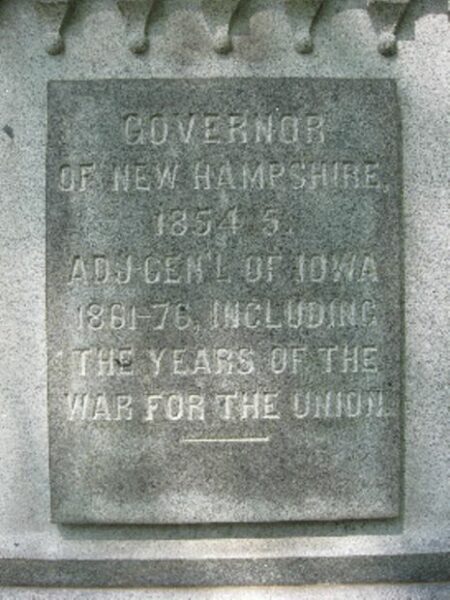 GENERAL NATHANIEL BAKER WAR MEMORIAL STONE B