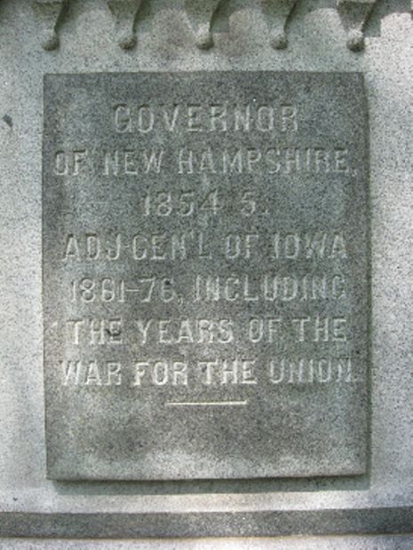 GENERAL NATHANIEL BAKER WAR MEMORIAL STONE B