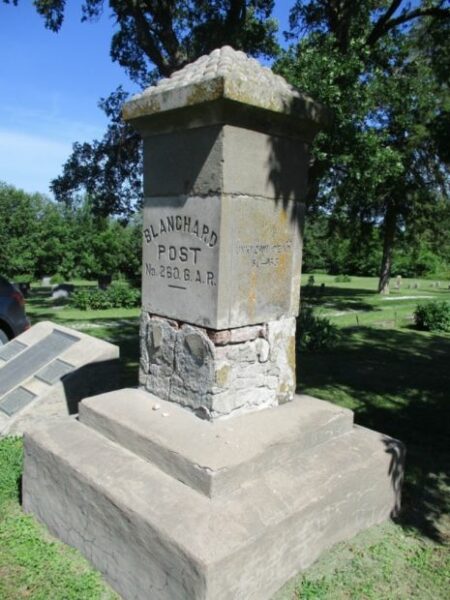 BLANCHARD POST NO. 260 G.A.R. WAR MEMORIAL