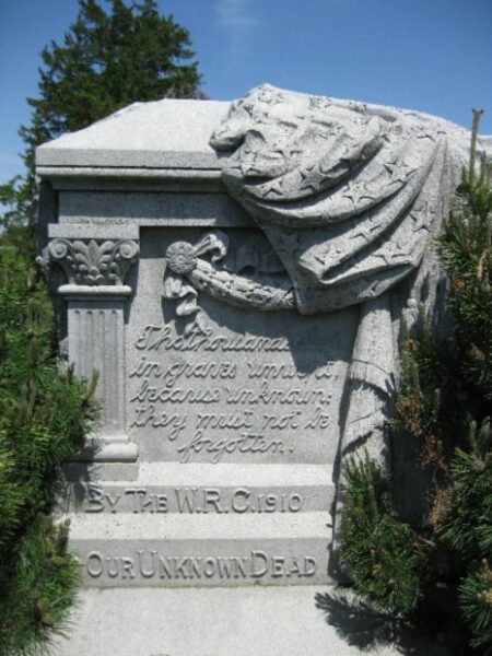 ROSE HILL CEMETERY UNKNOWN CIVIL WAR DEAD MEMORIAL