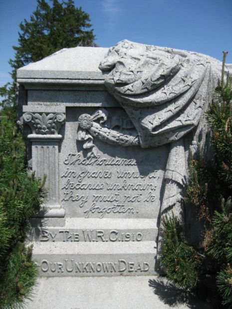 ROSE HILL CEMETERY UNKNOWN CIVIL WAR DEAD MEMORIAL