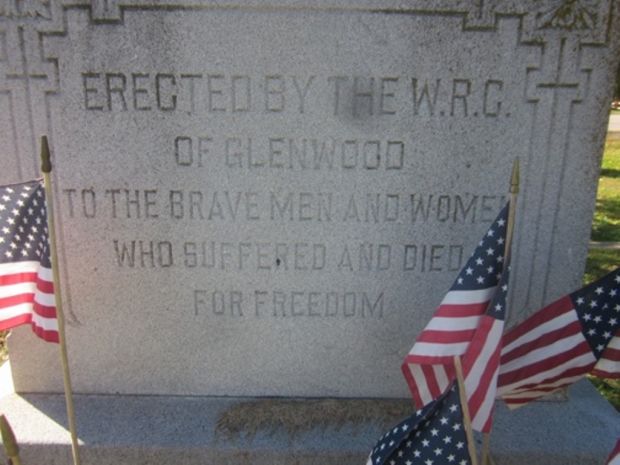 GLENWOOD CEMETERY VETERANS MEMORIAL SIDE A