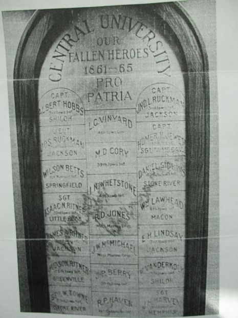 CENTRAL UNIVERSITY FALLEN HEROES WAR MEMORIAL ORIGINAL