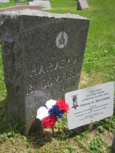 LAST LIVING CIVIL WAR SOLDIER OF MONROE COUNTY MEMORIAL STONE