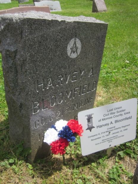 LAST LIVING CIVIL WAR SOLDIER OF MONROE COUNTY MEMORIAL STONE