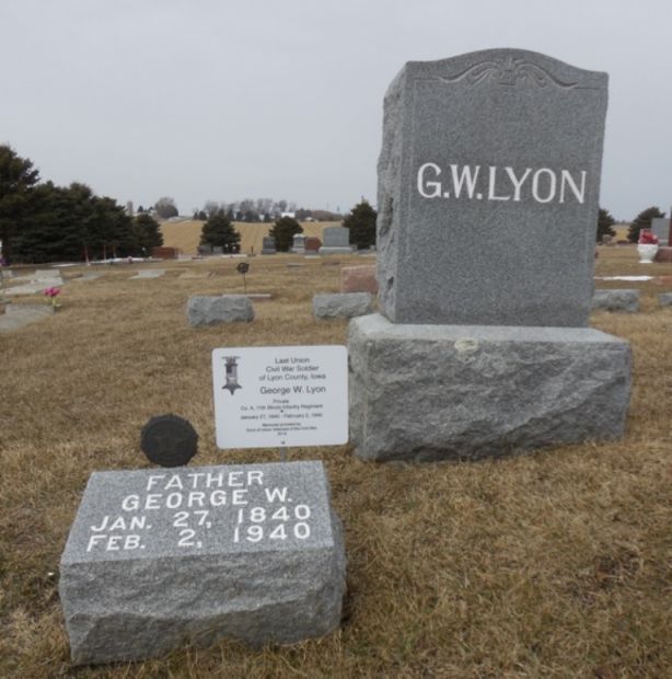 LAST LIVING CIVIL WAR SOLDIER OF LYON COUNTY MEMORIAL STONE