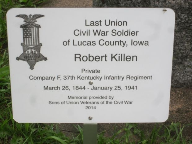 LAST LIVING CIVIL WAR SOLDIER OF LUCAS COUNTY MEMORIAL STONE PLAQUE