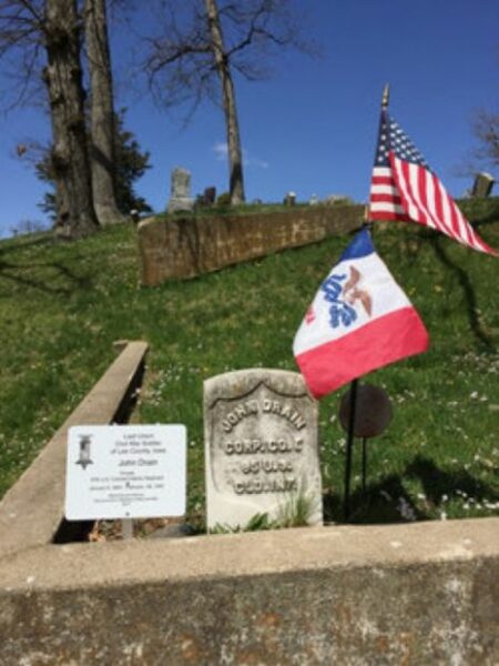 LAST LIVING CIVIL WAR SOLDIER OF LEE COUNTY MEMORIAL STONE