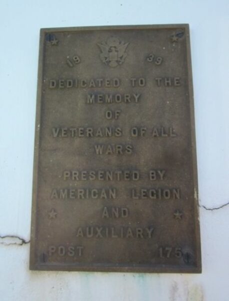 HIGHLAND CEMETERY COLFAX VETERANS MEMORIAL PLAQUE