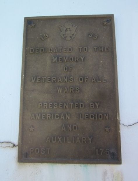 HIGHLAND CEMETERY COLFAX VETERANS MEMORIAL PLAQUE