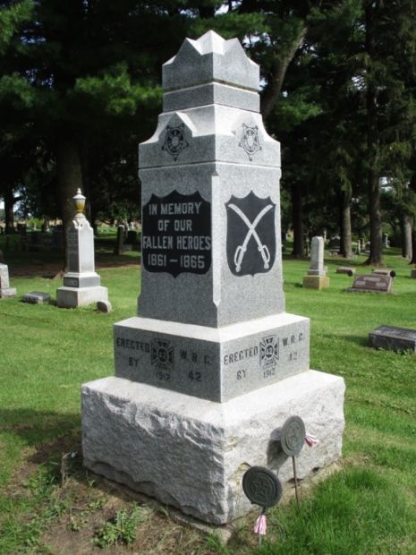 VICTOR MEMORIAL CEMETERY CIVIL WAR MEMORIAL