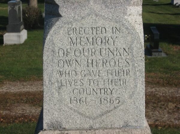 SCRANTON CEMETERY CIVIL WAR MEMORIAL DEDICATION STONE
