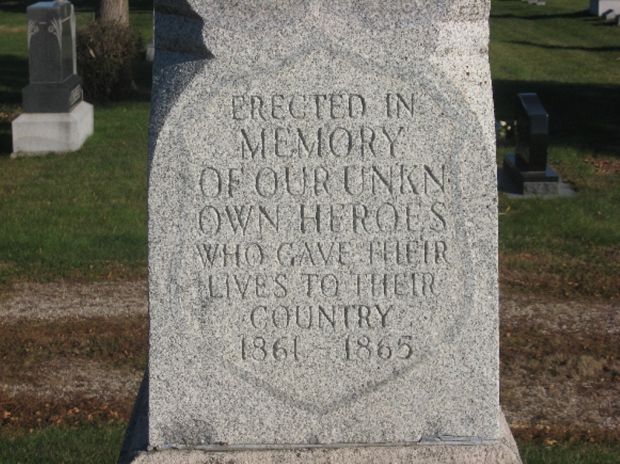 SCRANTON CEMETERY CIVIL WAR MEMORIAL DEDICATION STONE