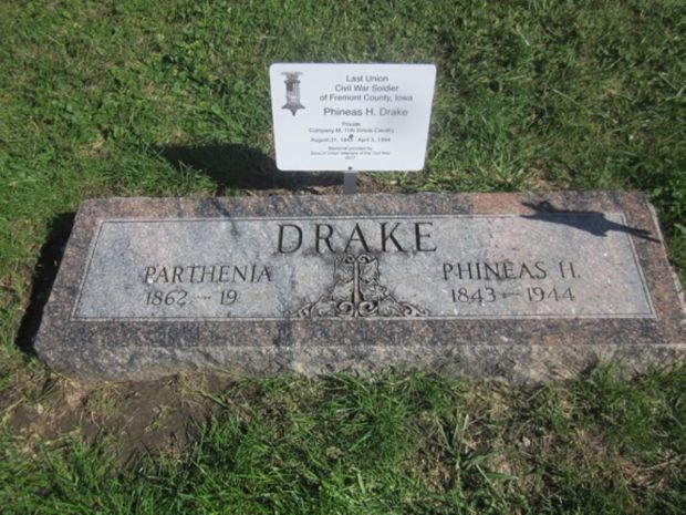 LAST LIVING CIVIL WAR SOLDIER OF FREMONT COUNTY MEMORIAL STONE AND PLAQUE