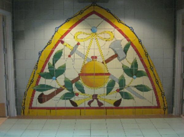 FRANKLIN COUNTY REST AREA MEMORIAL BUILDING MURAL A