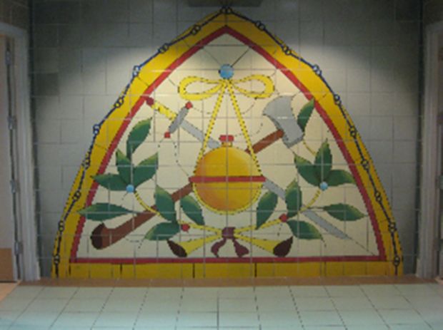 FRANKLIN COUNTY REST AREA MEMORIAL BUILDING MURAL A