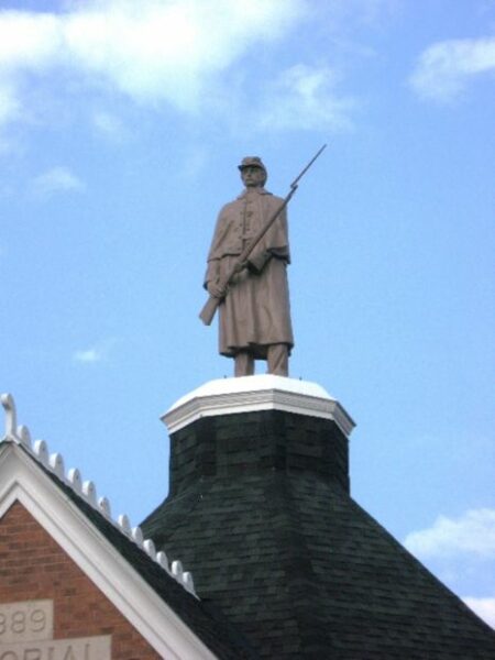 HAMPTON G.A.R. MEMORIAL HALL STATUE