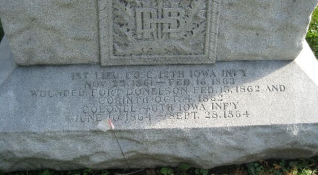 COLONEL DAVID HENDERSON CEMETERY MEMORIAL DEDICATION STONE